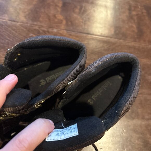 Timberland 6 inch Premium P & G Junior Boot #90934 Size 5 Brown Suede - Picture 5 of 9